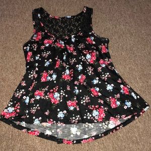 Floral print tank top